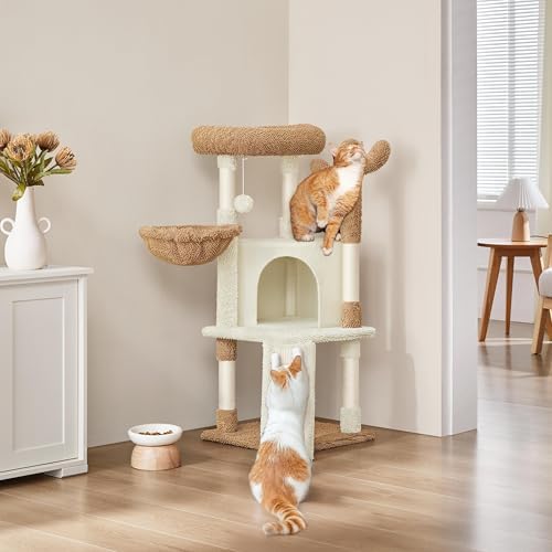 Yaheetech 42in Beige Cactus Cat Tree Tower - Image 2