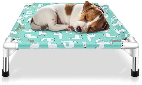Elevated Dog Bed Pet cot for Small Dogs, Indoor and Outdoor Use by Modorki
