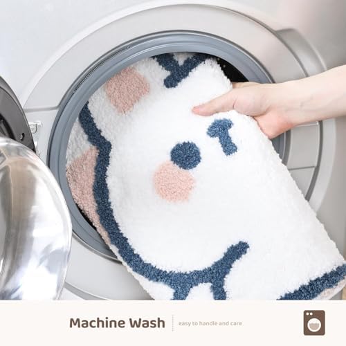 Molesun Rabbit Bath Mat 20x31, Soft Absorbent Microfiber Bath Rugs - Image 7