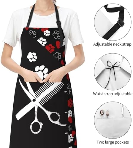 Art Apron with Pocket for Women Men - Image 2