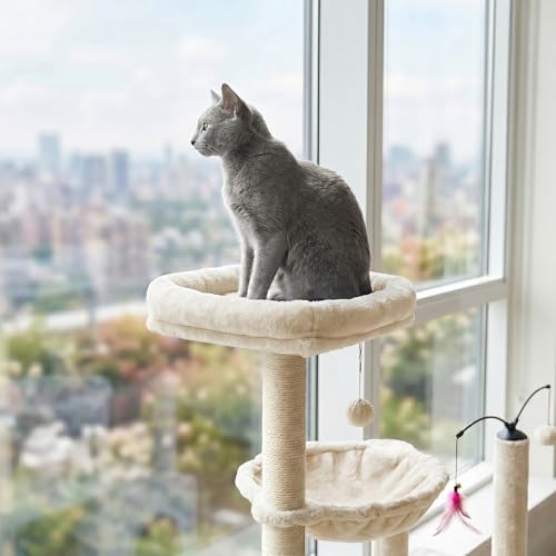 YUNIQUE Multi-Functional Cat Tree Tower, Big Cat Condo - Image 3