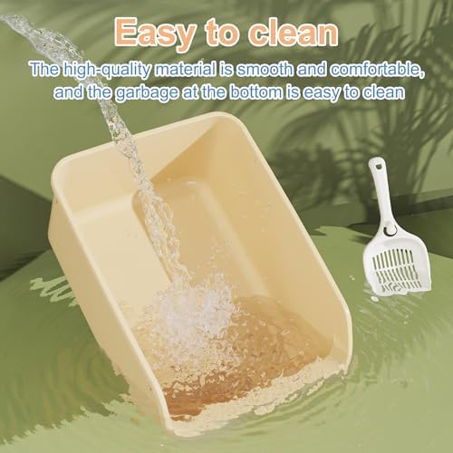 Rabbit Litter Box with Low Entry, High Back Splash Guard - Image 6