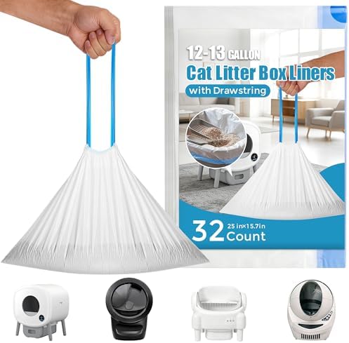32 Count Cat Litter Box Robot 4 and 5 Waste Bags by HOME