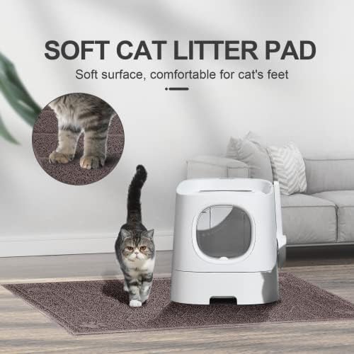 Cat Litter Mat, Litter Trapping Mat Soft on Kitty Paws, Waterproof, Easy Clean - Image 5