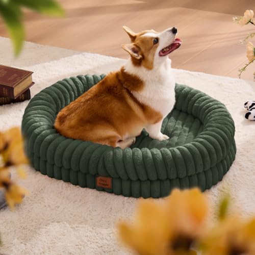 ChiXnuggle Orthopedic Dog Bed, Washable Cover, Faux Fur Bolster Pet Couch - Image 3