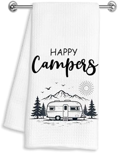 RV Camping Gifts Hand Dish Tea Towels by Unknown