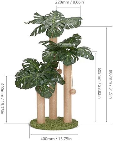 LEMONDA 31.5Inch Cat Scratching Post, Cat Scratcher Tree - Image 3