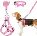 BINGPET No Pull Dog Harness Leash Collar Set, Adjustable Step-in Vest by BINGPET
