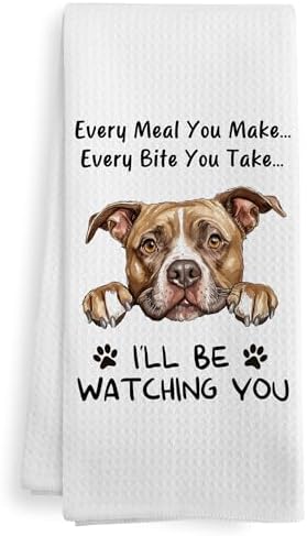 Funny Pitbull Pit Bull Dog Kitchen Towels Accessories Decor, Pitbull Pit Bull by XNXLDYLH
