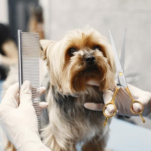 Dog Grooming Scissors Kit, Curved Pet Grooming Shears Set - Image 6