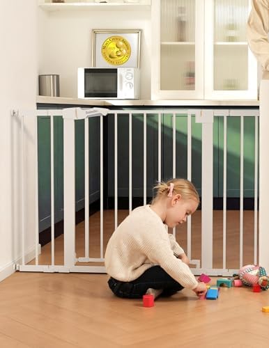 Babelio 29-43" Baby Gate for Stairs, PressGuard P7 Pet Gate by BABELIO
