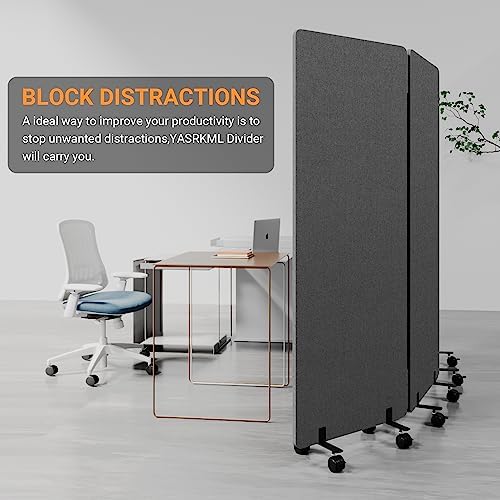 3 Panel Soundproof Room Divider, Portable Acoustic Office Divider - Image 5