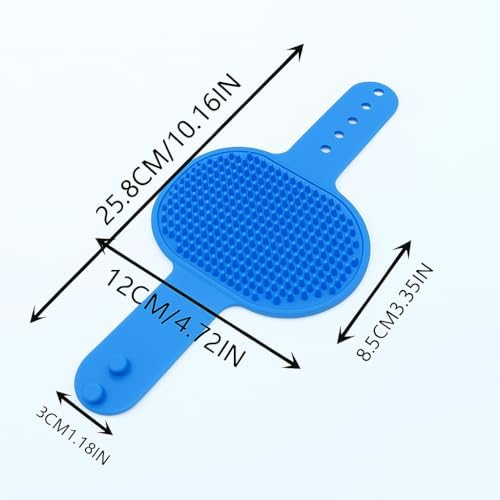 Silicone Pet Grooming Brush for Dogs & Cats – Soft Bath Brush, Gentle - Image 6