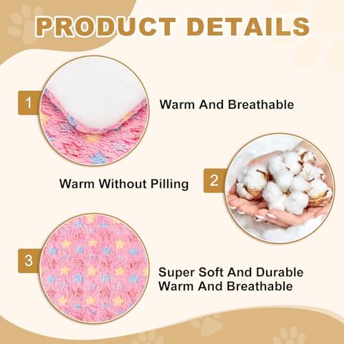 Dog Cat Bed Mat, Soft Coral Fleece Pet Cushion Pad - Image 3