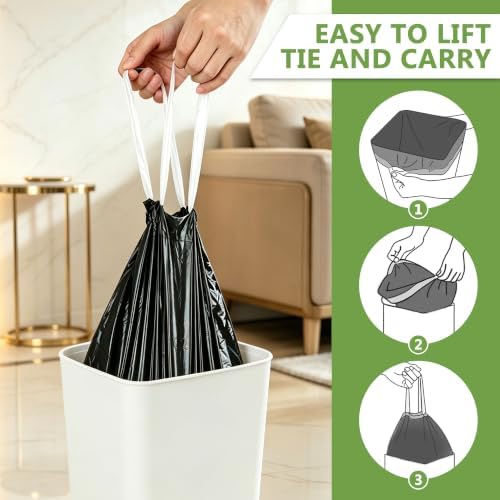 5 Gallon Drawstring Trash Bags - Image 3