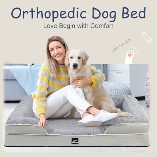 Orthopedic Dog Bed Medium Large Sized Dog, Extra Large Dog Bed - Image 5