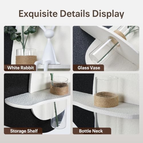 3D Textured Black and White Abstract Wall Art - Image 5