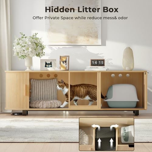 62'' Cat Litter Box Enclosure - Image 5