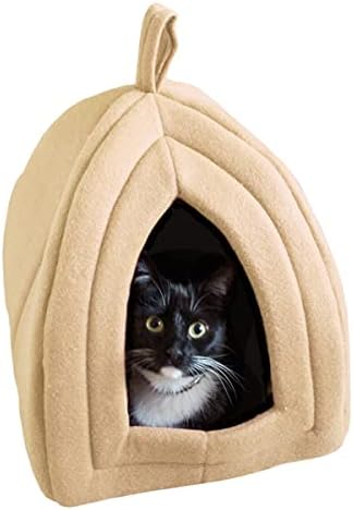 Cat House - Indoor Bed with Removable Foam Cushion - Pet Tent by PETMAKER