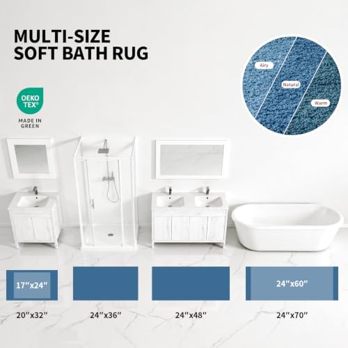 ILANGO Bathroom Rugs 24" × 17", Extra Soft Absorbent Microfiber Bath Rugs - Image 4