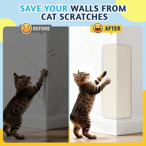 ENONCI Corner Cat Scratcher, 23.6x11.8 Furniture Furniture Protector Couches & - Image 3