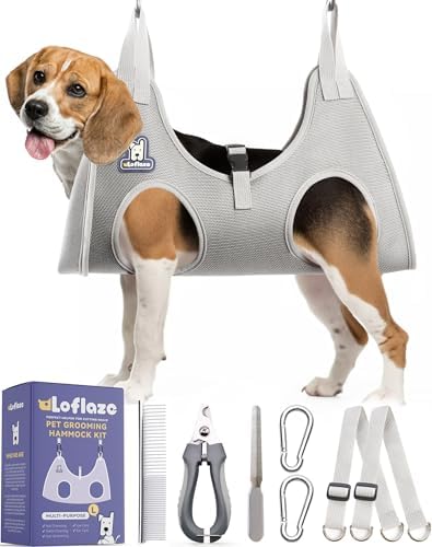 Loflaze Dog Grooming Hammock Harness by Loflaze