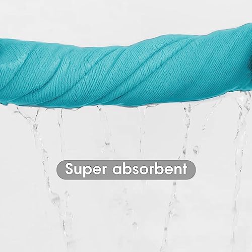 JML Microfiber Bath Towels, Sky Blue - Image 4