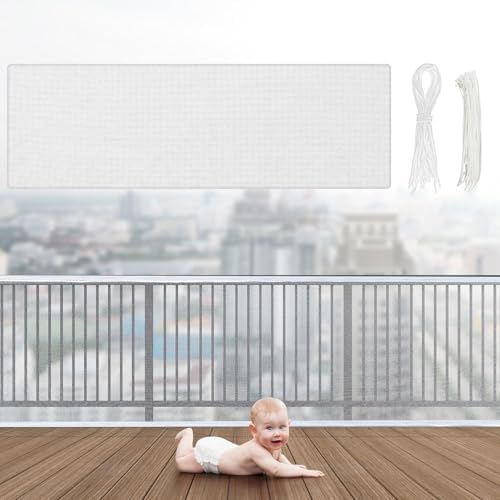Hosuly Banister Guard Balcony Netting, 6.5 x 3 ft, 1 Set by Hosuly