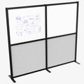 VIVO Dry Erase/Gray Freestanding 76 x 66 inch Privacy Panel, PP-MWS63B-WB by VIVO