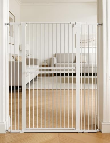 No Pawblems 55" Extra Tall Pet Gate, 31.5"-48" Wide Tall Dog Gate by NoPawblems