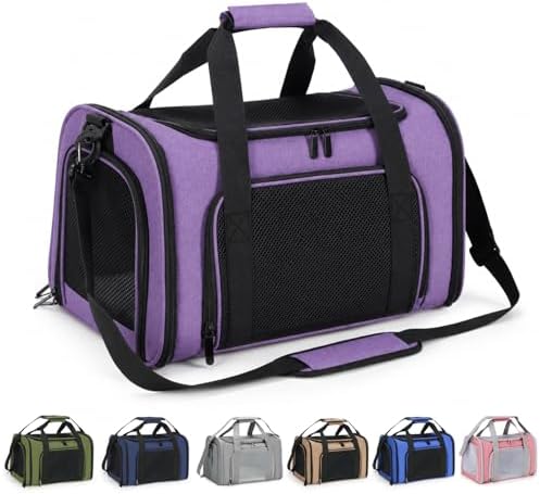 Large Pet Carrier for Cats and Small Dogs, Soft-Sided Travel Carrier by Unknown