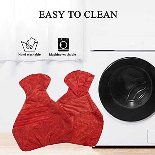 Geyecete Pineapple Grid Fast Drying Super Absorbent Dog Cat Bath Robe Towel - Image 3