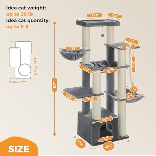 MUTTROS 67" Heavy Duty Cat Tree - Image 6