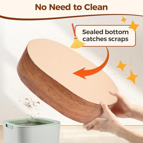 ComSaf Cat Scratcher Bed, Oval Cardboard Scratch Pad Bowl - Image 5