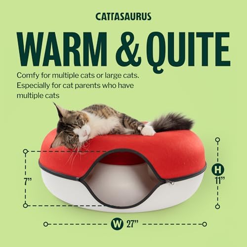 Cattasaurus Peekaboo Cat Cave, Extra Spacious - Image 3