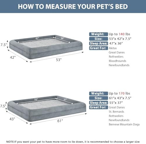WNPETHOME Giant Dog Bed Orthopedic - Image 5