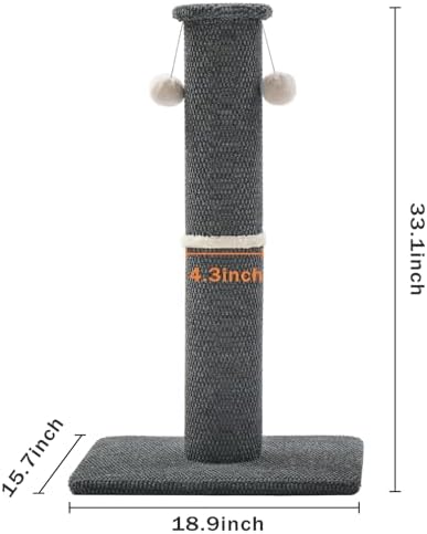 Made4Pets Tall Cat Scratching Post, Carpet Scratcher - Image 6