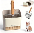 Cat Litter Scoop with Holder, Heavy Duty Stainless Steel Kitty Scooper by Dreamoon