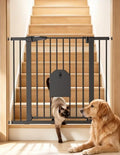 Babelio 36" Tall Dog Gate with Adjustable Cat Door, CatPrivilege I by BABELIO