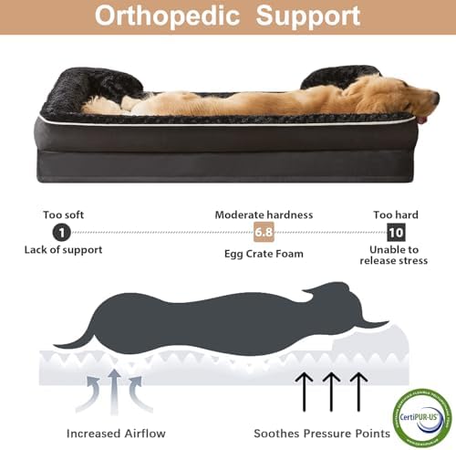WNPETHOME Orthopedic Washable XL Dog Bed - Image 3