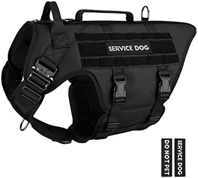 Petnanny Tactical Dog Harness Service Vest by PETNANNY