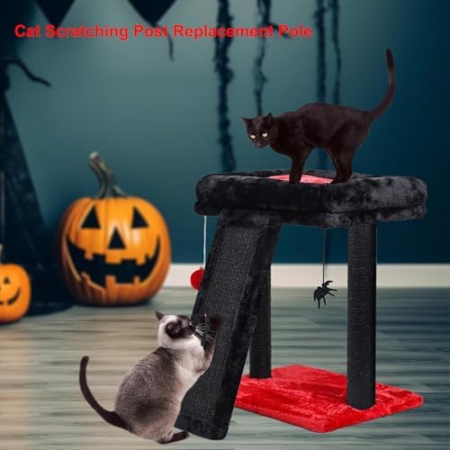2PCS Gothic Cat Tree Replacement Post, 15.7in M8 Sisal Scratching Pole - Image 4