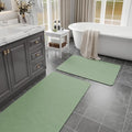 Sage Green Bathroom Mat Rug Sets 2 Piece Stone Bath Mats by Earcu