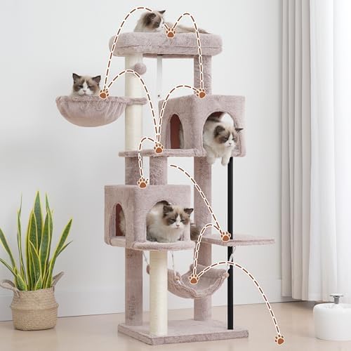 Gitelsnour Cat Tree Tower with Sturdy Steel Tube - Image 5
