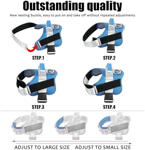 Bolux Dog Harness, No-Pull Reflective Dog Vest, Breathable Adjustable Pet - Image 4