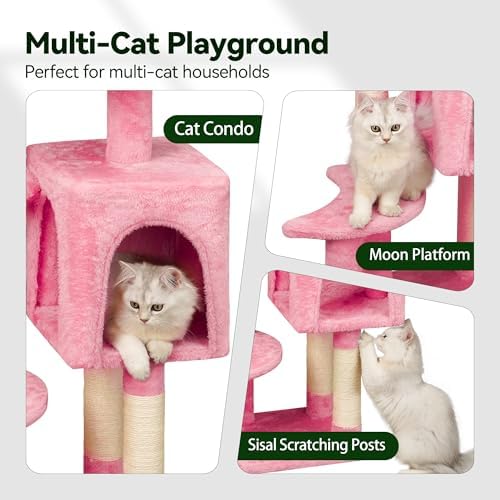 Meecal 43-Inch Small Cat Tree Cute - Image 5