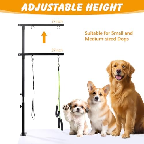ondware Dog Grooming Arm with Hammock, Adjustable 27-37", Dual Clamp - Image 3