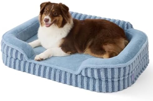 LE SURE Cute Cozy High Back Orthopedic Dog Beds Large Sized Dog by Lesure
