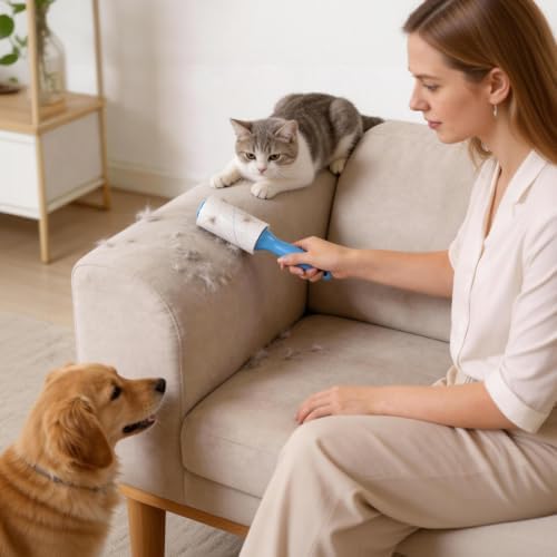 Extra Sticky Lint Roller for Pet Hair, 300 Sheets - Image 7