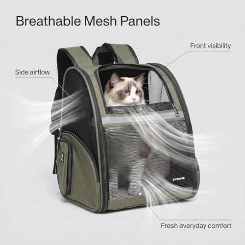 Cat Backpack Carrier for Small Dogs and Medium cat Puppy Kitten Bunny Pet - Image 3
